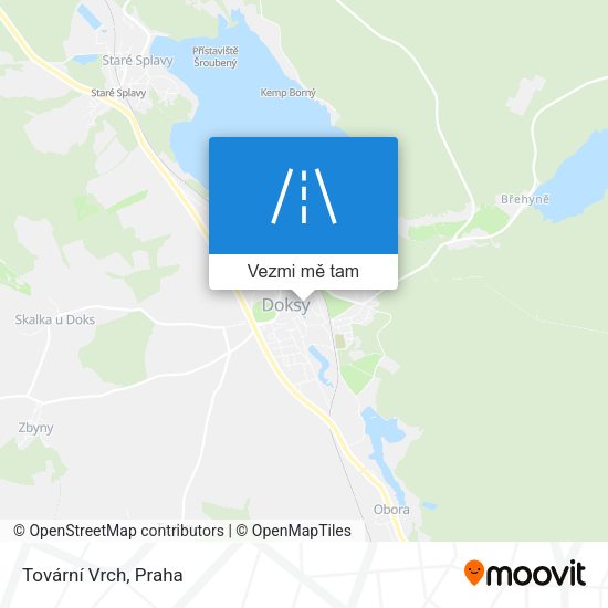 Tovární Vrch mapa
