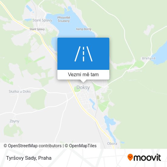 Tyršovy Sady mapa