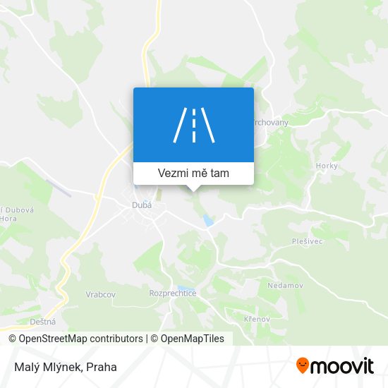 Malý Mlýnek mapa