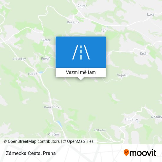 Zámecka Cesta mapa