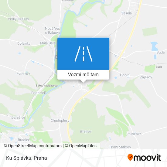 Ku Splávku mapa