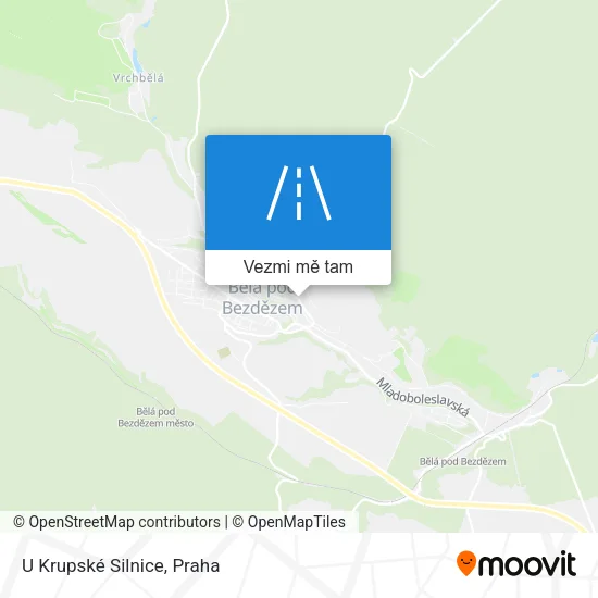 U Krupské Silnice mapa