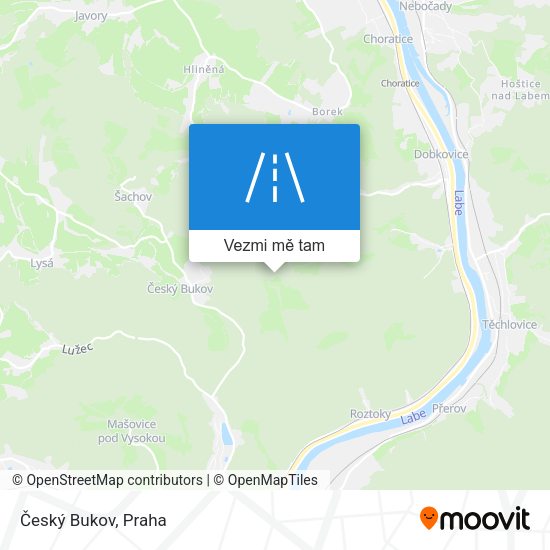 Český Bukov mapa