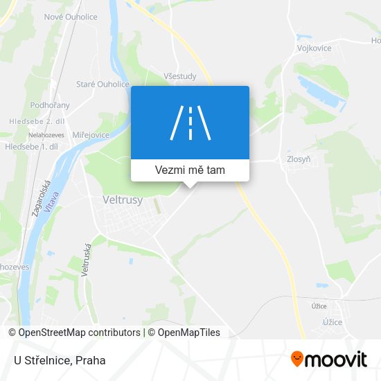 U Střelnice mapa