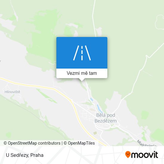 U Sedřezy mapa