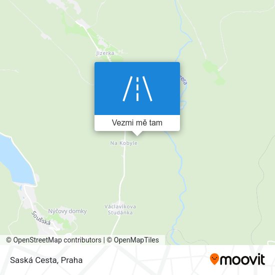 Saská Cesta mapa