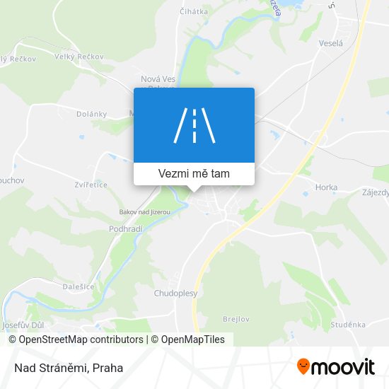 Nad Stráněmi mapa
