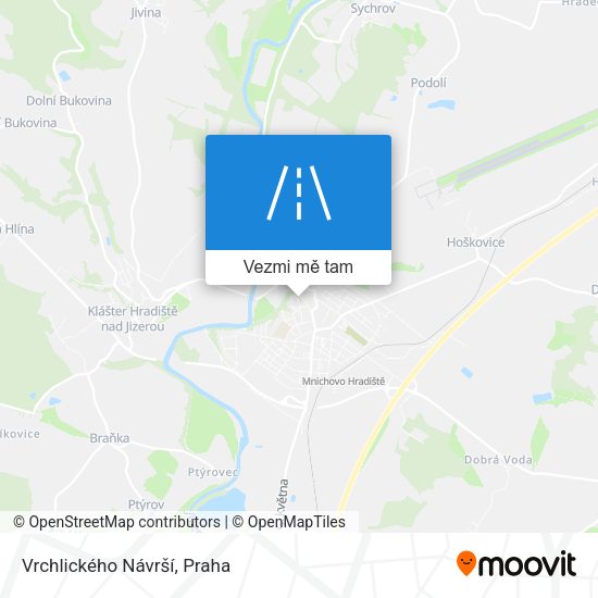 Vrchlického Návrší mapa