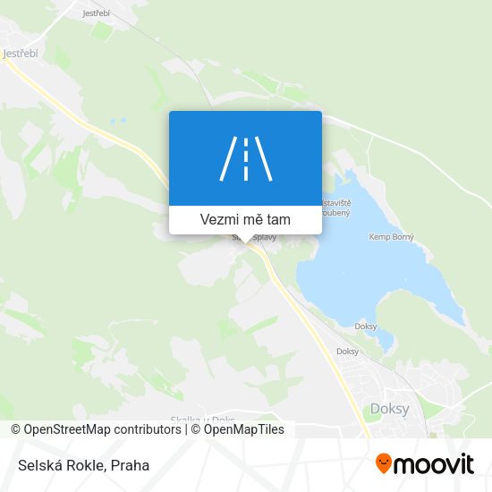 Selská Rokle mapa