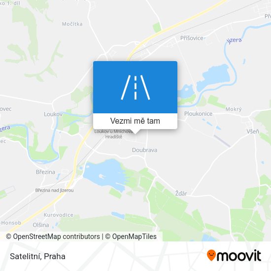 Satelitní mapa
