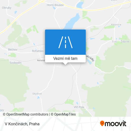 V Končinách mapa
