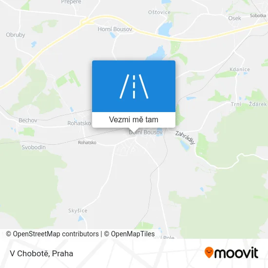 V Chobotě mapa