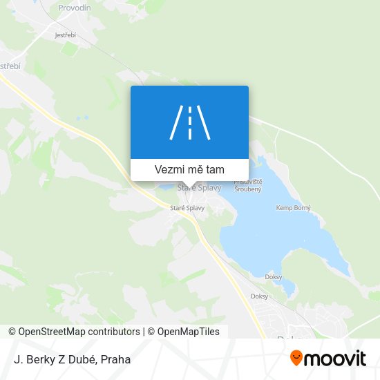 J. Berky Z Dubé mapa
