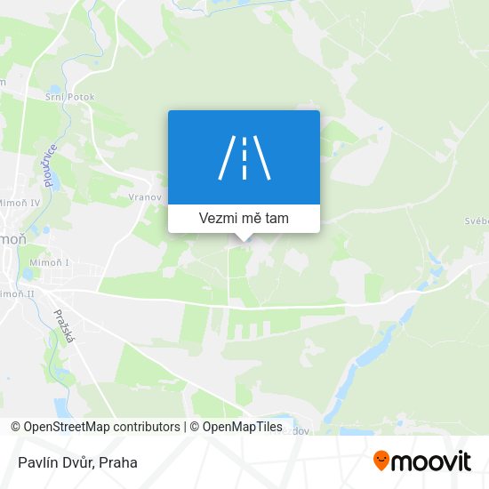 Pavlín Dvůr mapa