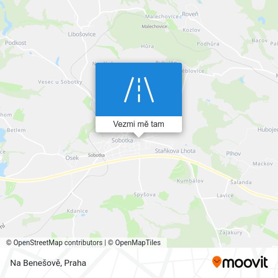 Na Benešově mapa