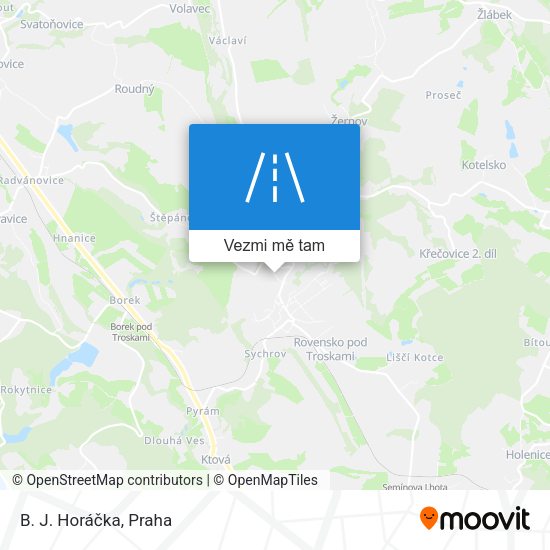 B. J. Horáčka mapa