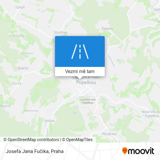 Josefa Jana Fučíka mapa