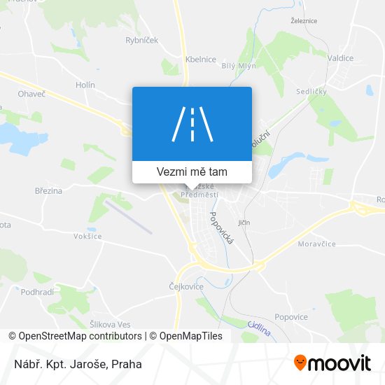 Nábř. Kpt. Jaroše mapa