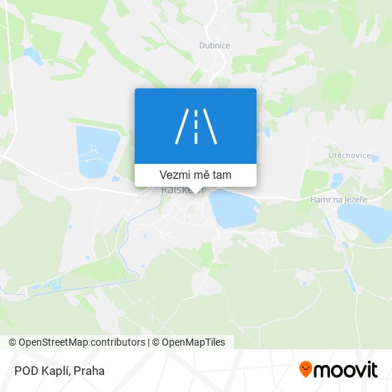 POD Kaplí mapa