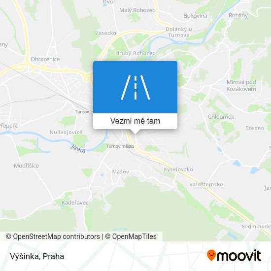Výšinka mapa