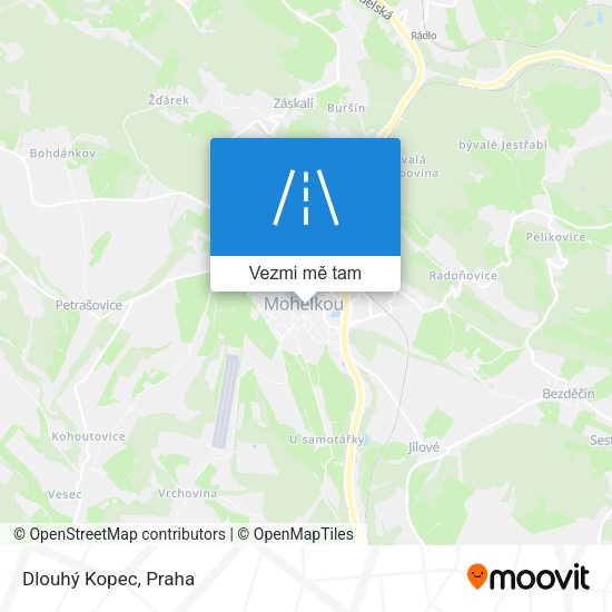 Dlouhý Kopec mapa