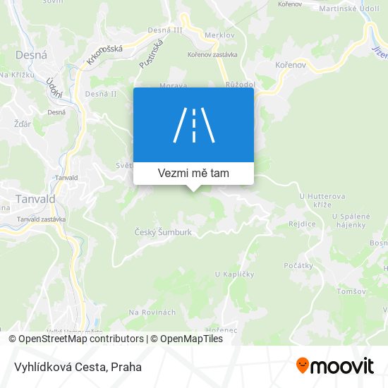 Vyhlídková Cesta mapa