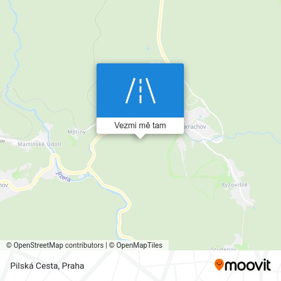 Pilská Cesta mapa