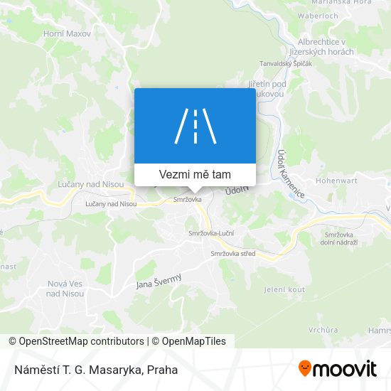 Náměstí T. G. Masaryka mapa