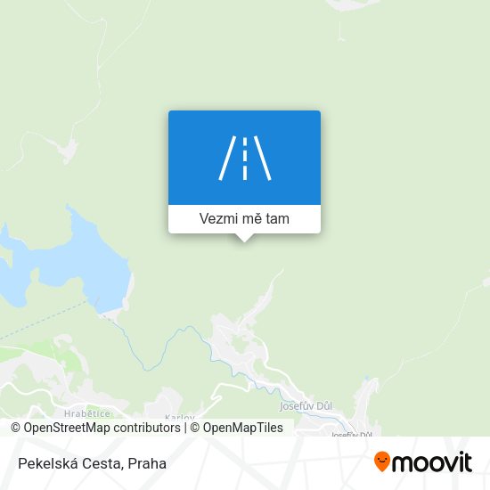 Pekelská Cesta mapa