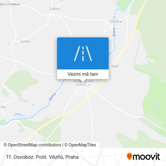 Tř. Osvoboz. Polit. Vězňů mapa
