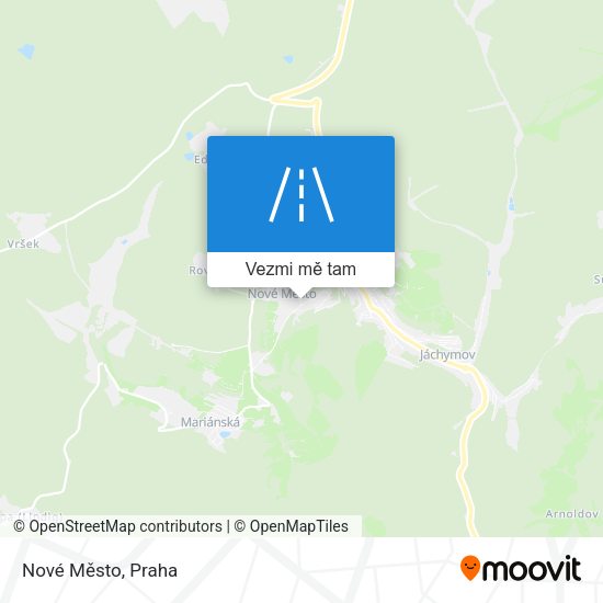 Nové Město mapa