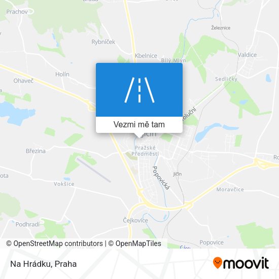 Na Hrádku mapa