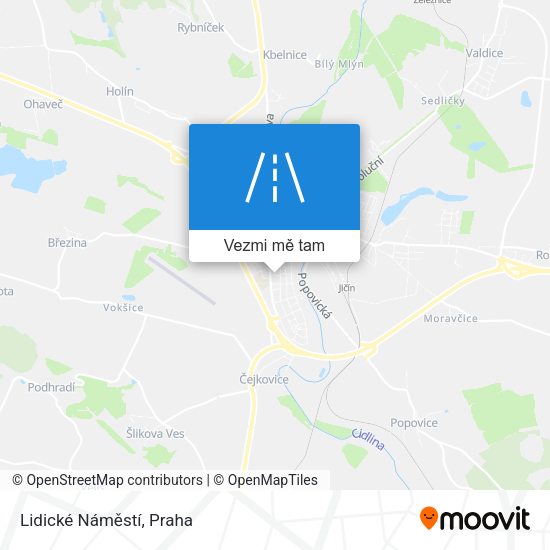 Lidické Náměstí mapa