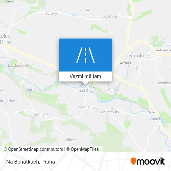Na Benátkách mapa