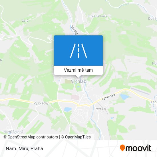Nám. Míru mapa