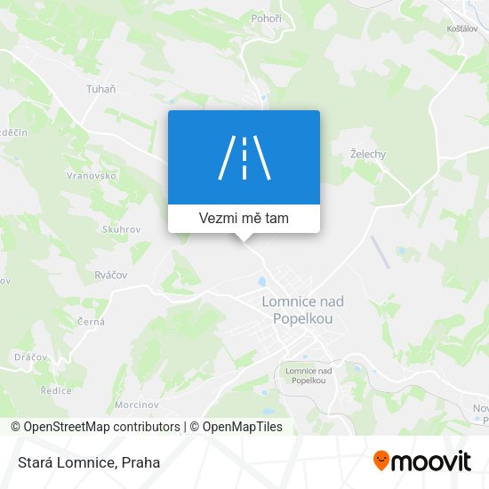 Stará Lomnice mapa