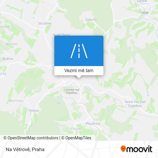Na Větrově mapa