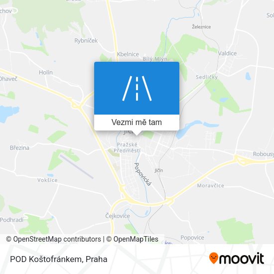 POD Koštofránkem mapa
