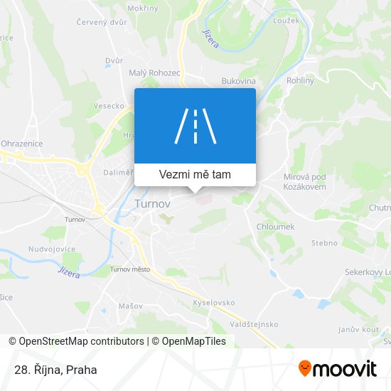 28. Října mapa