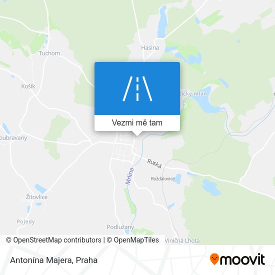 Antonína Majera mapa