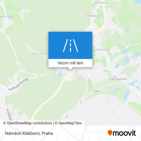 Náměstí Klášterní mapa