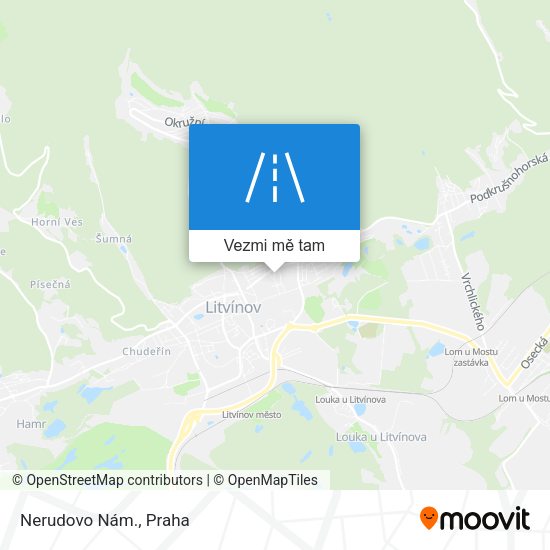 Nerudovo Nám. mapa