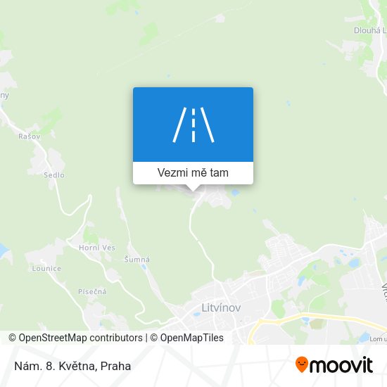 Nám. 8. Května mapa