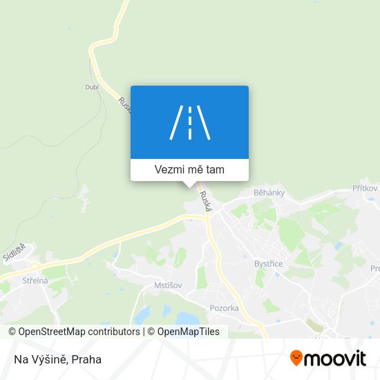 Na Výšině mapa