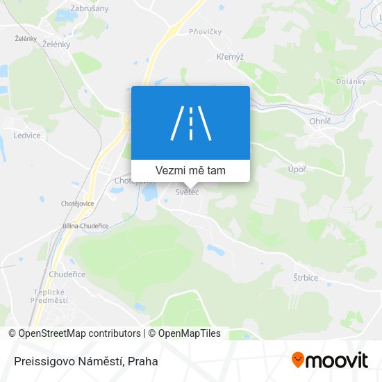 Preissigovo Náměstí mapa