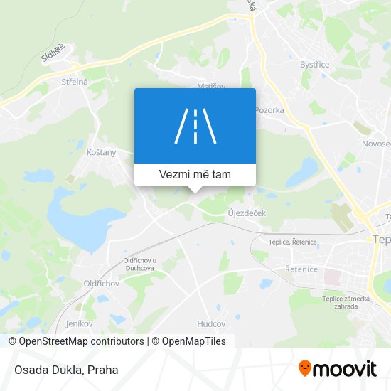 Osada Dukla mapa