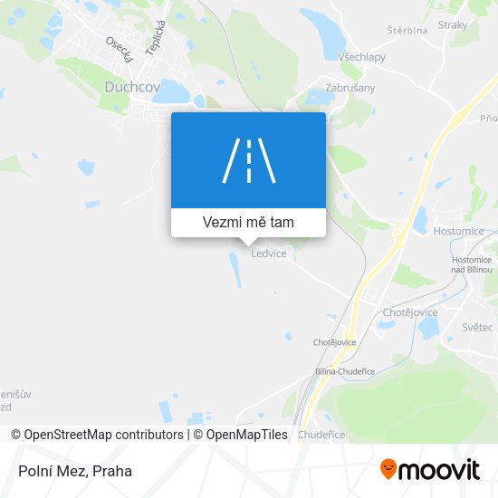 Polní Mez mapa