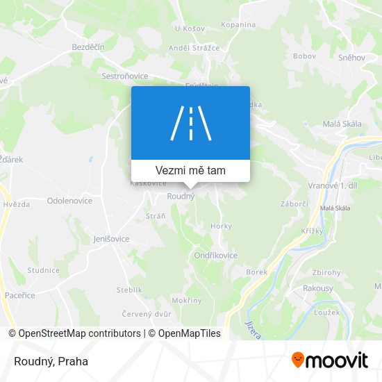 Roudný mapa