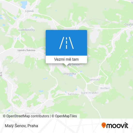 Malý Šenov mapa