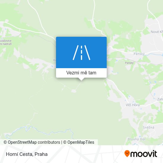 Horní Cesta mapa